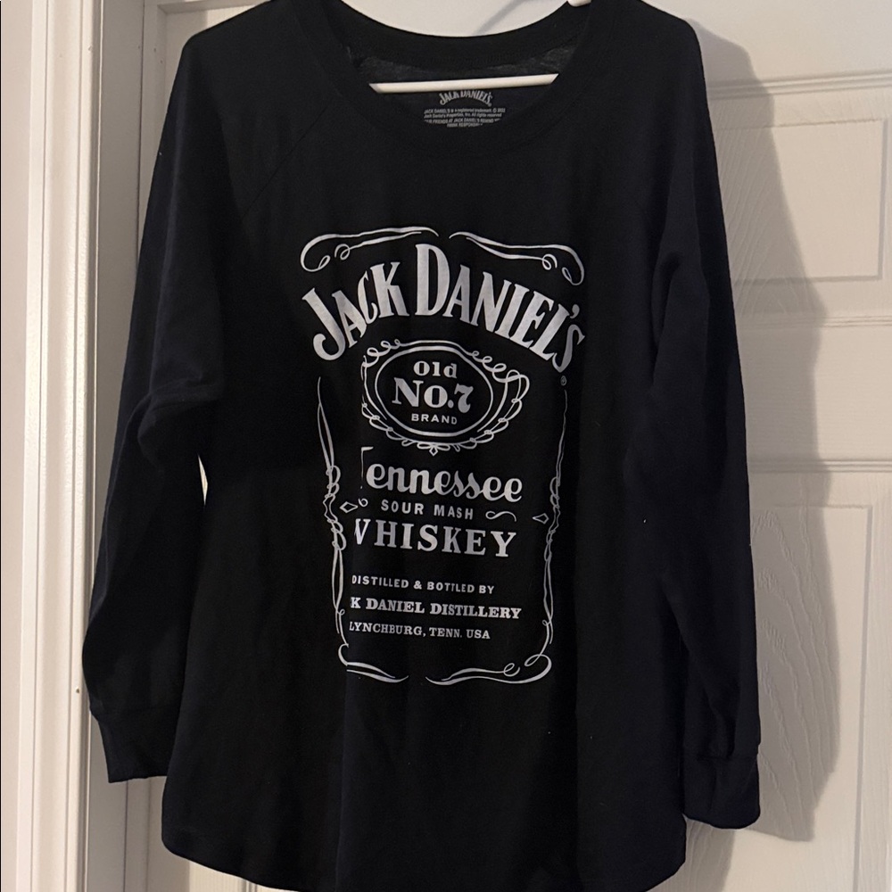 Torrid Black Long Sleeve Tee with White Graphic